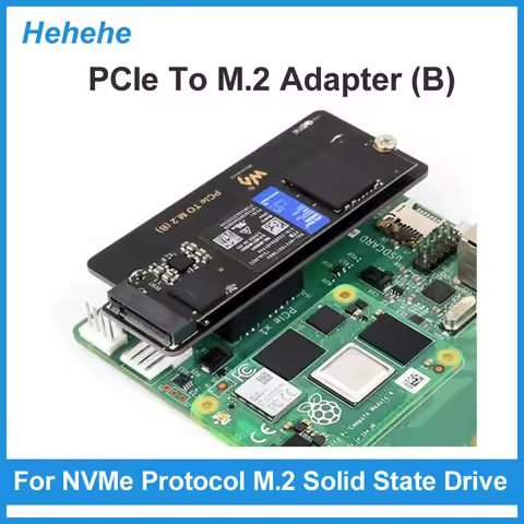 Raspberry Pi Compute Module 4 PCIe to M.2 NVMe SSD Adapter Board B HAT For CM4
