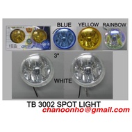 CAR FOG LAMP TB-3002 ~ 8.3CM ~ 3.5 INCH SPORT LIGHT BLUE WHITE YELLOW (2 PCS)