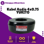 AUDIO 4X0.75 50M 100M BLACK YURITO | 4-Piece Fiber AUDIO Cable | CABLE ROLL 50 100 METERS