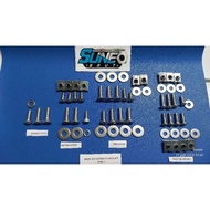 Baut Body Set Satria FU Karbu Versi 1 ( Baut L Stainless )