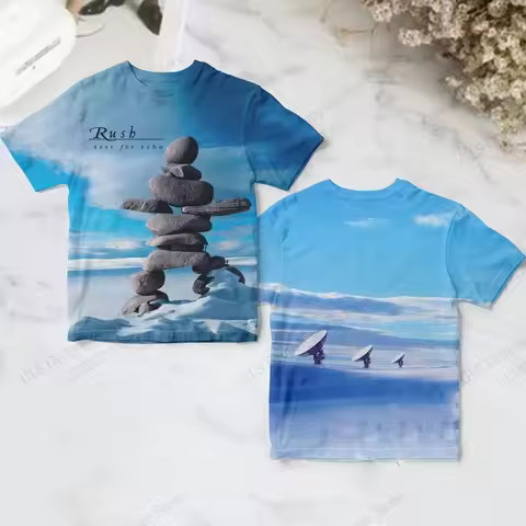Rock Rush Test For Echo Album 3d Print T-shirt Men Women Fashion Breathable Short Sleeve Tops Tees K