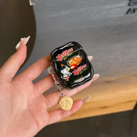 For Apple AirPods Pro3 AirPods 1 2 3 4 Pro 2 Case Chocolate Cookies Salmon Turkey Noodles Earbuds Pr