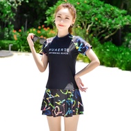 Elegant Concealer 2-Piece Loose Women's Bathing Dress