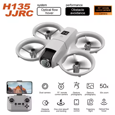 JJRC H135 Mini Drone With 4K HD Camera WiFi FPV Drones Obstacle avoidance Pocket Remote Control Heli