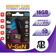 16 GB Memory Card VGEN Micro SD V-GEN Original 8gb 16gb 32gb 64gb 128gb Class10 Turbo Maestro Cl6 Mi