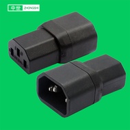Pin Word Male Female Conversion Plug C13 to C14 C14TOC13 Power Adapter Conversion Plug Socket #