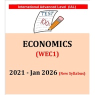IAL ECONOMICS (WEC1) Past Exam Papers 2021-Jan 2026 UNIT 1- UNIT 4