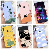 For Huawei Y7 2019 Casing Cute Cartoon Astronaut Shockproof Silicone Soft TPU Back Cover For Huawei Y 7 Y7Prime 2019 Case