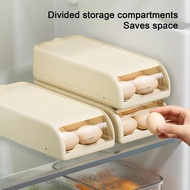Fridge Egg Organizer Fridge Auto Sliding Egg Container Refrigerator Roller Organizer smbmy