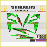 ✷ ◨ ❏ HONDA CLICK 125 V2 VARIO FIRE TRIBAL BIG DECALS FIRE