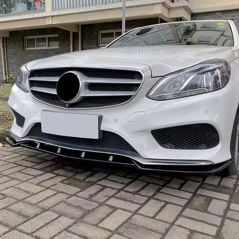 Maxton Style For Mercedes W212 E E43 C500 E400 E350 E30MG0 A Line 2013-2015 LCI Front Bumper Splitte