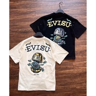 EVISU God of Fortune 2026 Early Spring New Original Design Short Sleeve T-Shirt - Couples Wear, Slim