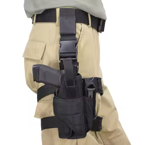 Universal Tactical Drop Leg Thigh Gun Holster Hunting Military Glock G17 G19 G22 G34 Handgun Pouch R