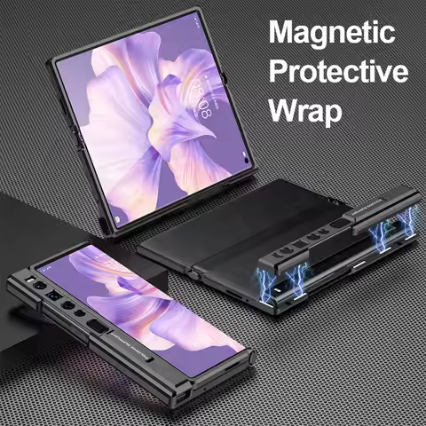 Aluminum Alloy Magnetic Frame Stand Case For Huawei Mate XS 2 Border Protection Fold Holder Hard Cov