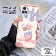 HP Vivo V21 4G Case Vivo V20 SE 5G/ - Rajacase - Vivo V21 4G casing 5G/ - Cartoon Softcase Motif - V