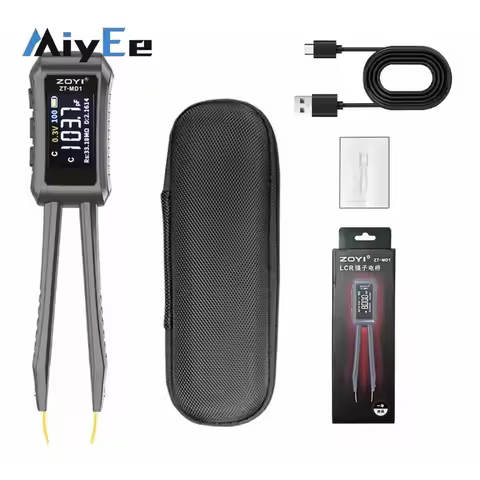 ZOYI ZT-MD1 High Precision Digital Smart Tweezers ESR LCR Tester Capacitance Resistance Inductance M