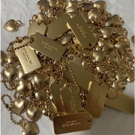 COACH ori metal tag metal heart Metal mark C Coach All shoulder bags can be used 36674 C0772 91122 7
