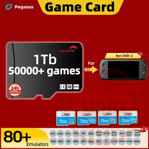 Game Card For Ayn Odin 2 Mini Memory TF Retro Games PS2 PSP PS1 3DS Android Handheld Gaming Console 