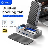 ORICO Docking Station External M.2 SSD Enclosure Compatible with M.2 NVMe/SATA SSD For MacDPM2P9