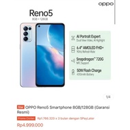 Promo!!! handphone OPPO RENO 5 5G 8/128gb