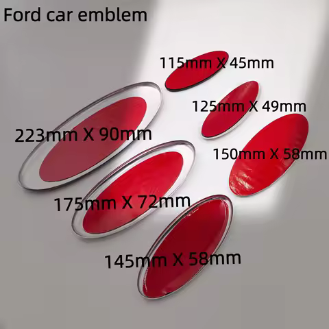 ForFord 115/125/145/150/175/225mm Car logo Hood Rear Trunk Badge Emblem Car Badge Front Grille Rear