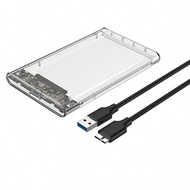 1 ชิ้นฮาร์ดไดรฟ์เคส Hdd พร้อมสาย MicroB สำหรับ 2.5 นิ้ว SATA SSD/HDD