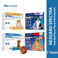 NexGard & NexGard Spectra Chewables for Dogs – Tasty Beef Flavor Flea, Tick & Worm Protection 1Table
