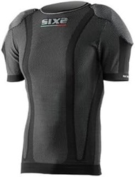 SIXS KIDS T-shirt D3O with pocket for wearing type: back/shoulder SIXS carbon fiber black carbon kid