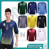 BAM BADMINTON LONG SLEEVE SHIRT Badminton Association of Malaysia jersey baju lee chong wei victor z