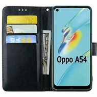 Oppo A54 Flip Cover Case Leather Sarung Oppo A54