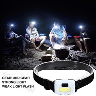 Mini 3W COB Led Headlight 3 Modes Waterproof Headlamp Head Flashlight Torch Lanterna For Outdoor Cam