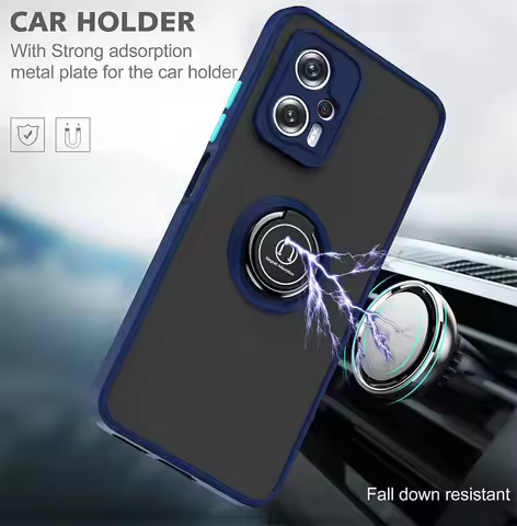 For Xiaomi Poco X4 GT 22041216G Case Shockproof Magnetic Stand Ring Armor Hard Phone Cover Back Matt