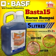 SYK BASF Basta15 5 Liter Herbicides Grass Killer Gardening Weed Poison Pest Control Racun Rumpai Rac