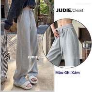 Quần Suông Nỉ Nam Nữ Màu Trơn Basic Dáng RộngQuần Nỉ Ép Cao Cấp Hottrend JUDIE.Closet