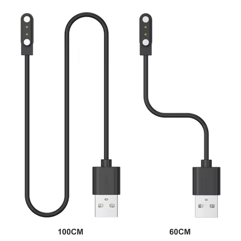 USB C 2 Pin 4mm Magnetic Charging Cable For Xiaomi Haylou RT LS05S/YAMAY SW022/MI IMILAB KW66/Haylou