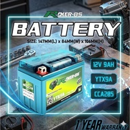 ROKER BS BATTERY YTX9A-BS TURBO VOLT 12V - 9AH CBR250 / NINJA 250 / KYMCO 250 / DUKE 200 BATTERI YTX