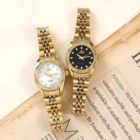 CHENXI Women's Watch Luxury Waterproof Fashionable Wristwatch Elegant Steel Gold Vintage Watches Gir