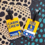 SIA Cabin Crew Luggage Tag (Flexible rubber) Singapore Airlines Version 2