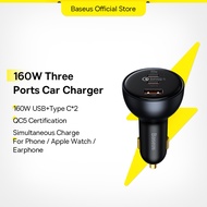 Baseus 160W Fast Charging Car Charger QC 5.0 Compatible For iPhone 13 12 Pro Laptops Tablets