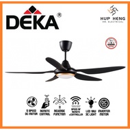 DEKA DC2-313L LED 56" DECORATIVE CEILING FAN 5 SPEED DC MOTOR 3C LED LIGHT WITH REMOTE CONTROL DC2 313L