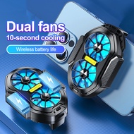 FS01 2-speed Mobile Phone Cooler Radiator Dual Fan Rechargeable Long Lasting Stronger cooling