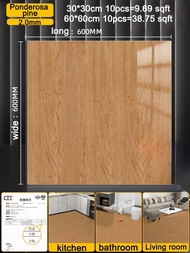 30x30/60x60CM Vinyl Flooring Self Adhesive Floor PVC Flooring Sticker Tiles Floor Kliker Lantai Pele
