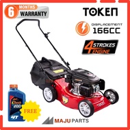 [PREMIUM] TOKEN 18" 166CC Easy Start Lawn Mower | 4-Stroke Gasoline Lawn Mower Mesin Rumput Tolak (F