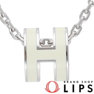 愛馬仕迷你 Pop Ash H 項鍊 H147992FP49（吊墜尺寸（約）：高 0.9 x 寬 0.7 x 深 0.6 厘米，鍊長：約 40 厘米）黃銅材質，成色極佳 [二手]