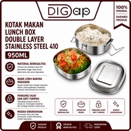 DIGAP Double Layer Stainless Steel Lunch Box 410 950ml