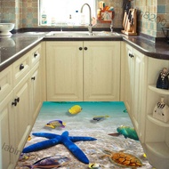 labim8200 Removable Beach Sea 3D Wall Sticker, 60x90cm, Waterproof Starfish Floor Stickers Wall Deca