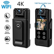 Body Camera  4K Mini WIFI action Camera Full HD MountedVideo Recording Cam Night Vision Outdoor Sport Wearable Micro Camcorder