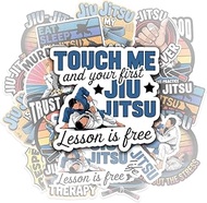 10 Pcs Jiu-Jitsu Stickers for Girls – Aesthetic Jujutsu Life Stickers, Jiu Jitsu Fighter Sticker Pac