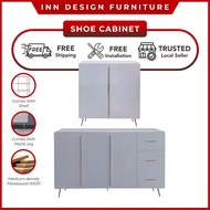 INNDESIGN DUNE OPEN DOOR SHOE CABINET WITH SHELF