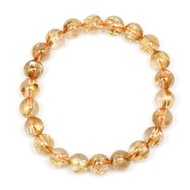 【正佳珠寶】金鈦晶 頂級淨透厚絲 8.3-8.8mm 金鈦晶手珠